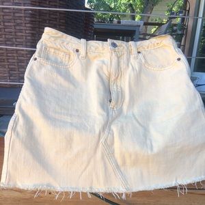 Abercrombie & Fitch Skirts - Yellow jean skirt Abercrombie & Fitch Skirts - Yellow jean skirt